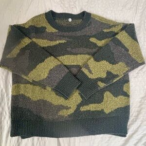 Margaret O'Leary Green and Grey Camo Sweater